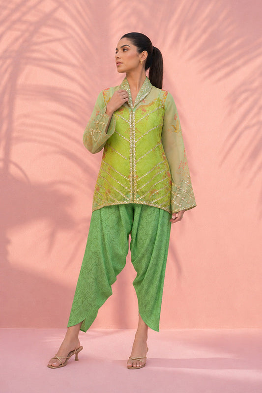 Sania Maskatiya | Summer Festive 26 | Alyana (B) - Luxury Dress - available at Maria Faisal in UK and USA.
