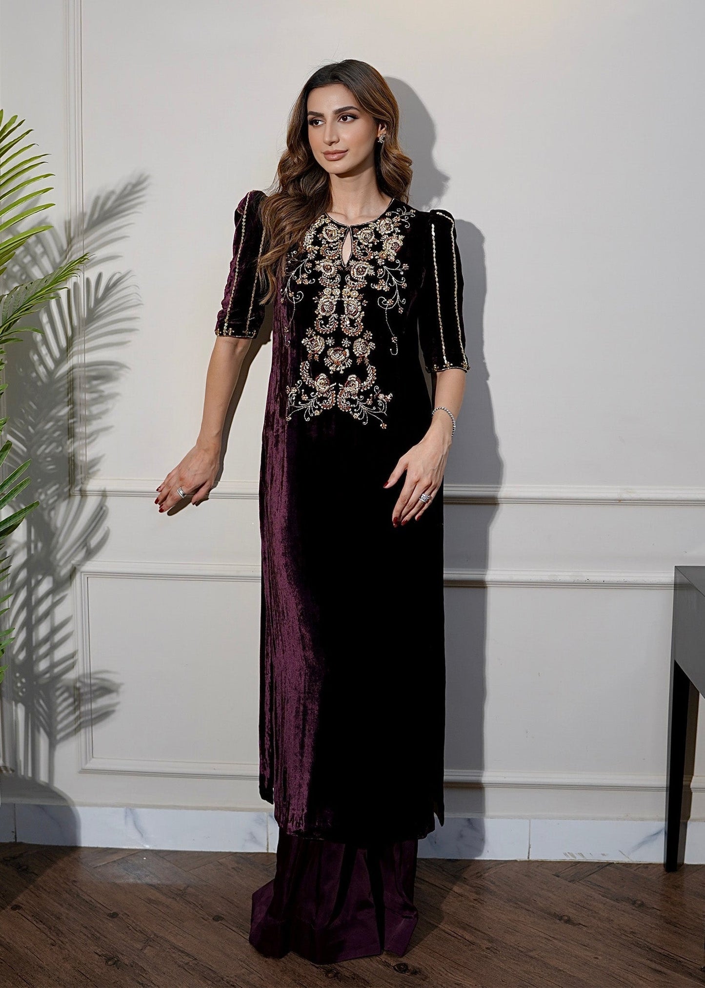 Mahum Asad | Voila Velvets | Jade - Ladies Clothes - Maria Faisal