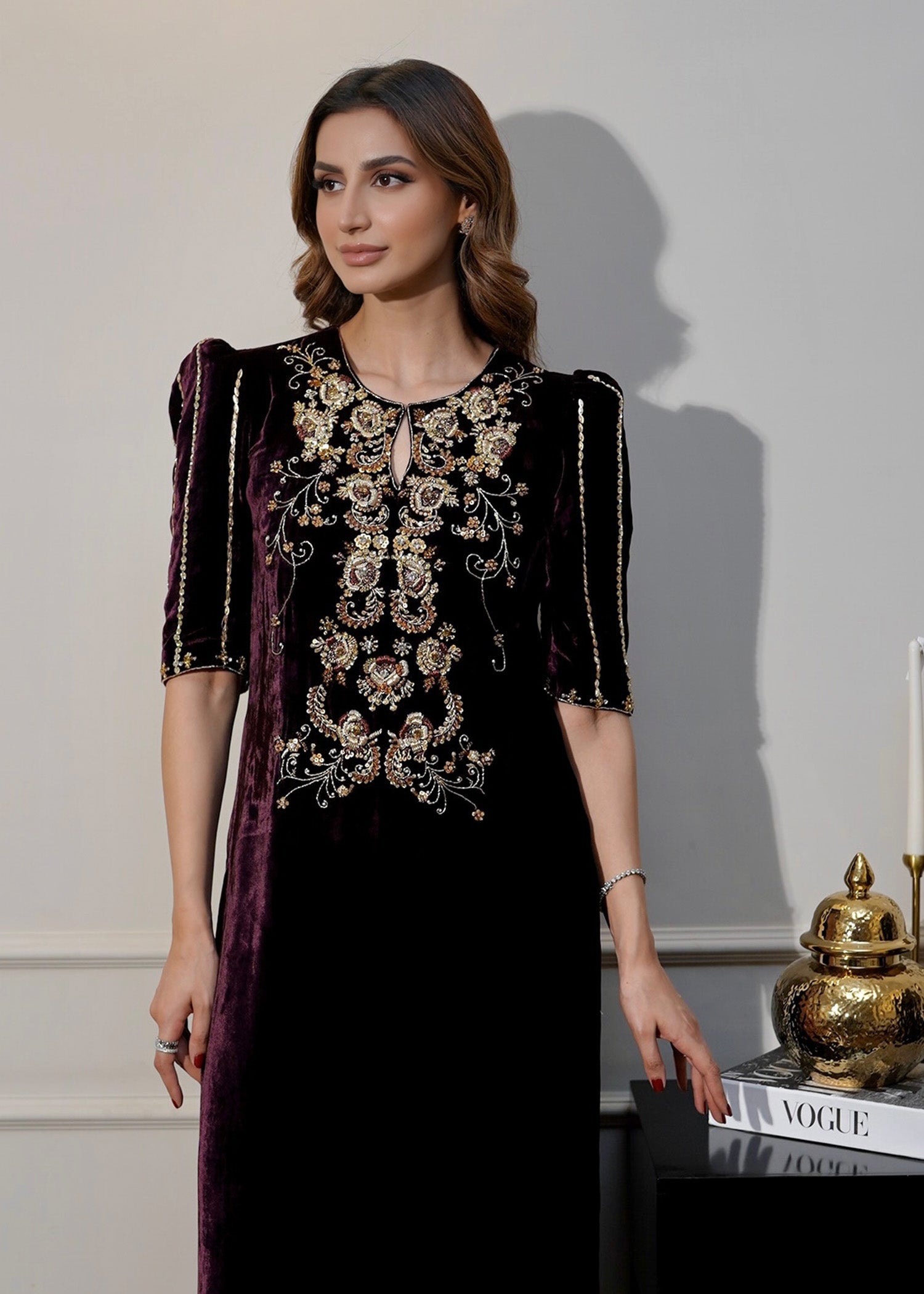 Mahum Asad | Voila Velvets | Jade - Ladies Clothes - Maria Faisal