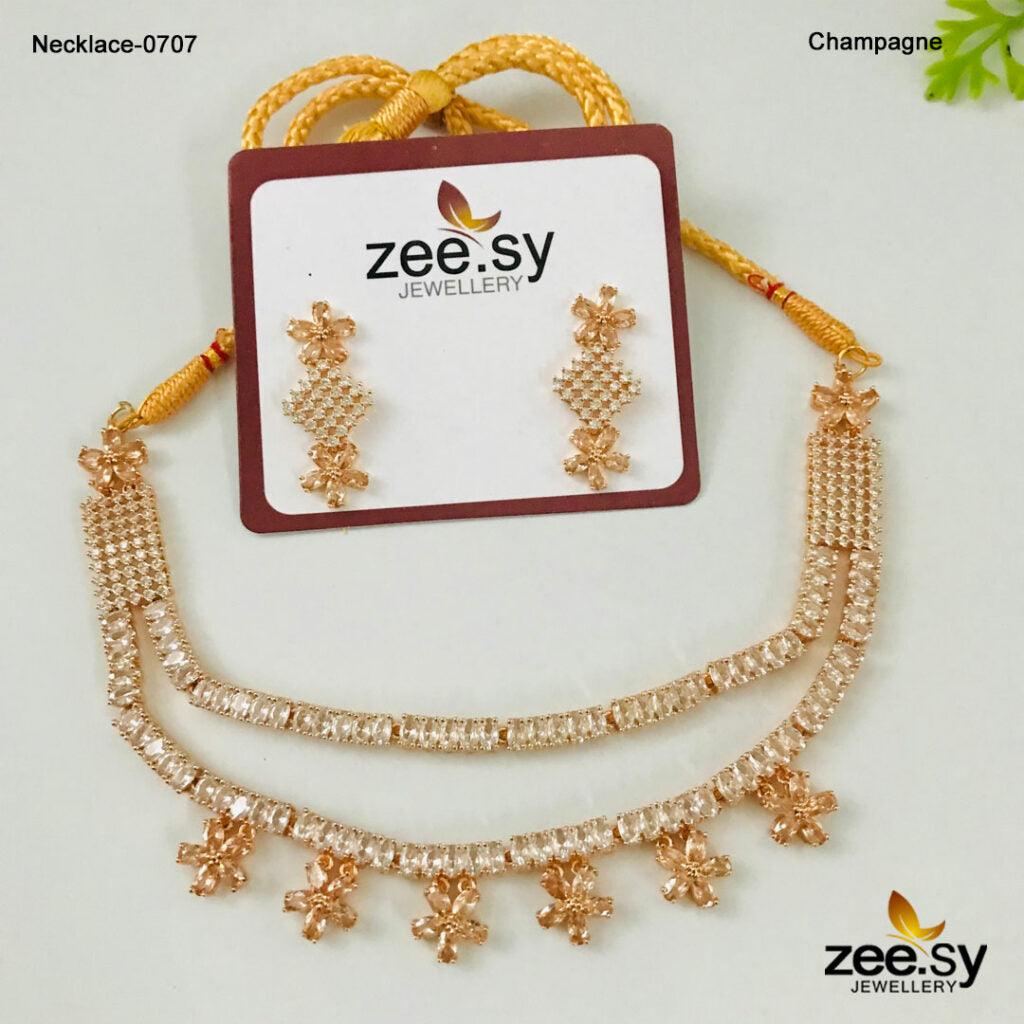 Party Wear Necklace-0707 - Necklace Sets 