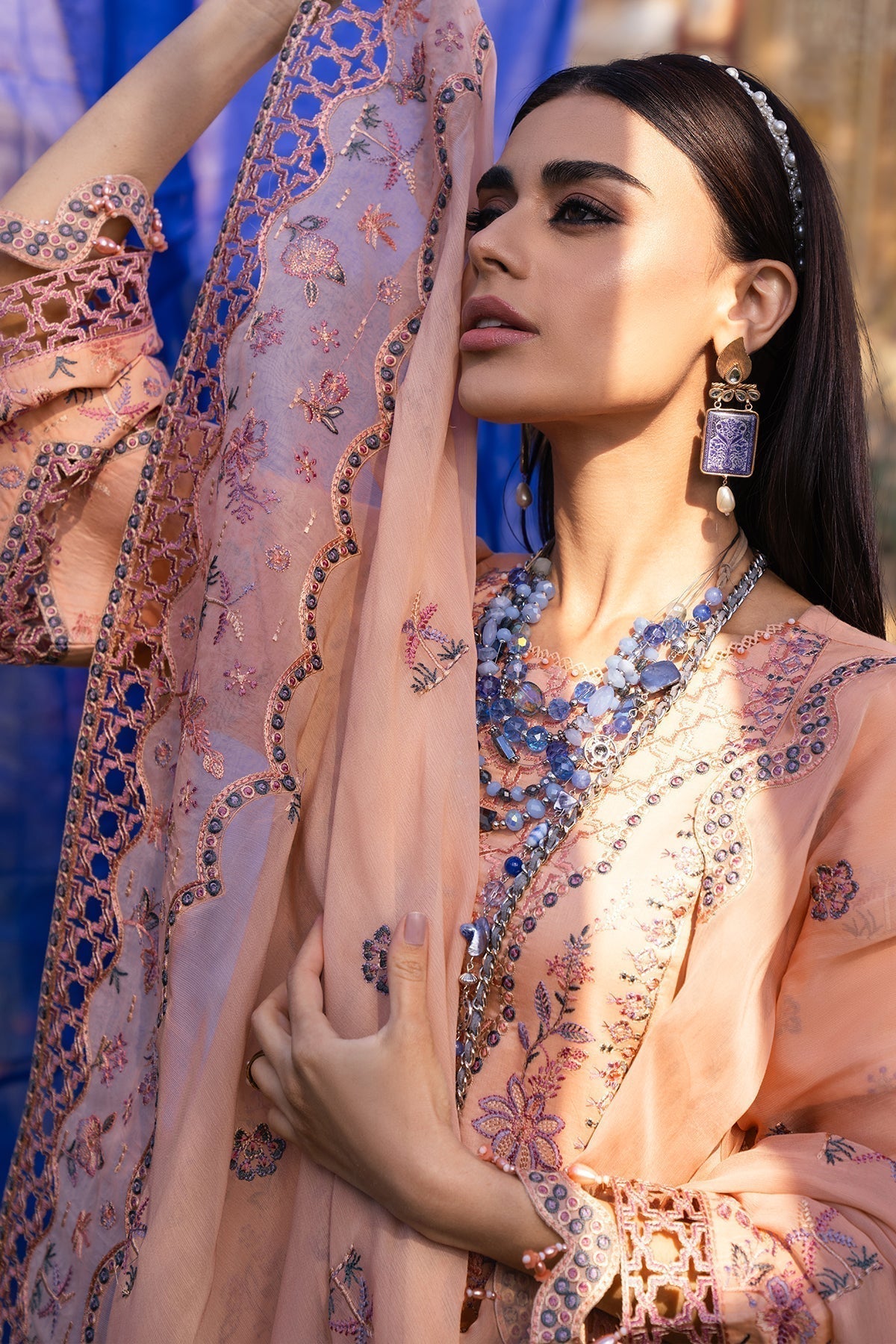 Alizeh | Rawayat Luxury Lawn 24 | Nazmin - Waniyas