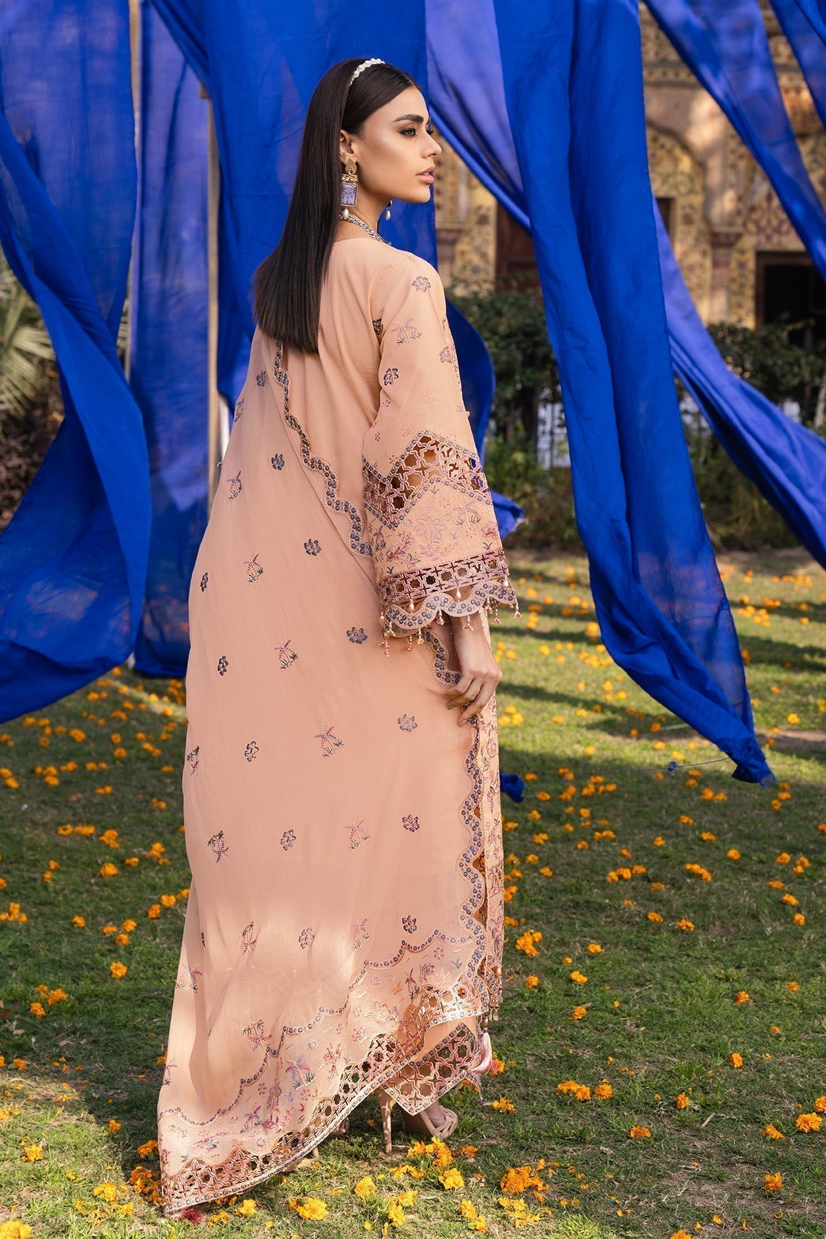 Alizeh | Rawayat Luxury Lawn 24 | Nazmin - Waniyas