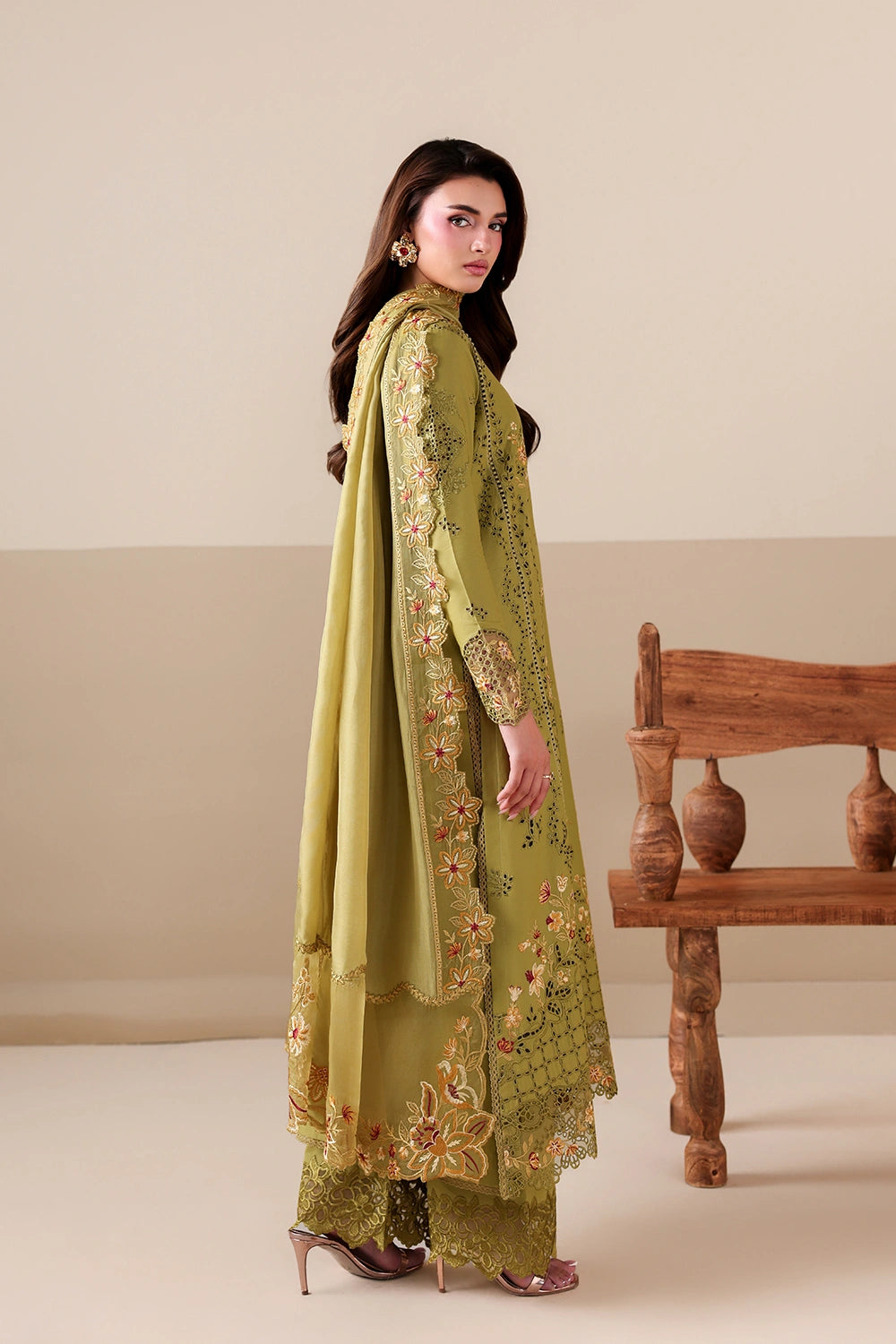 Azure | Luxury Lawn 26 | Petal Muse - Luxury Dress - available at Maria Faisal in UK and USA.