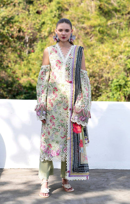 AJR Couture | Printakari Lawn 25 | Pink Patel by Maria Faisal - Registered Vendor of : AJR Couture - type : Ladies Clothes - 100% original wedding dresses
