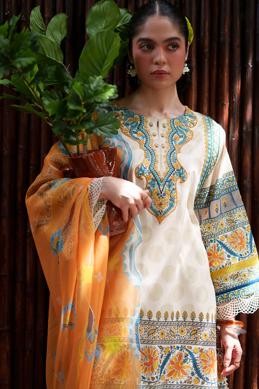 Saira Rizwan | Laanem SS 26 | AZURA-A-SRL26-05 - Luxury Dress - available at Maria Faisal in UK and USA.