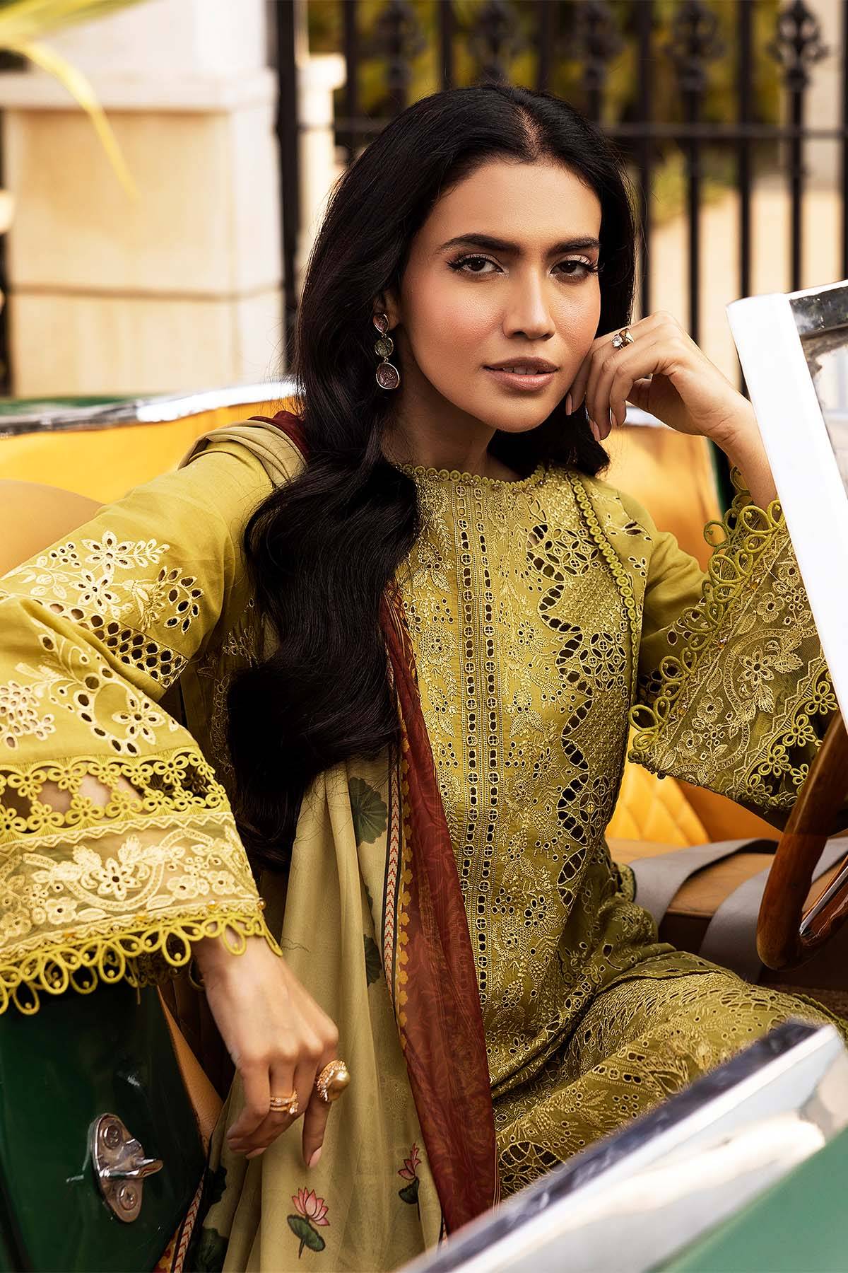 Motifz | Premium Lawn 25 | 5329-LISETTE by Maria Faisal - Registered Vendor of : Motifz - type : Ladies Clothes - 100% original wedding dresses