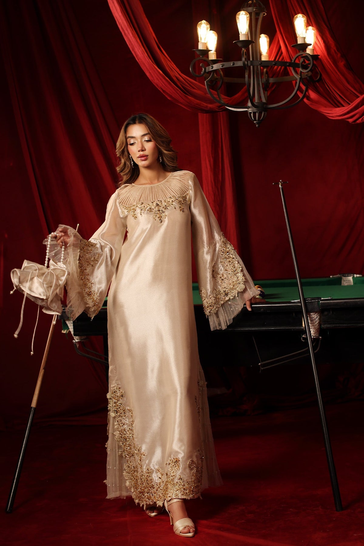 Musferah Saad | The Elite Club | Princess Isla - Formal Dress - available at Maria Faisal in UK and USA.