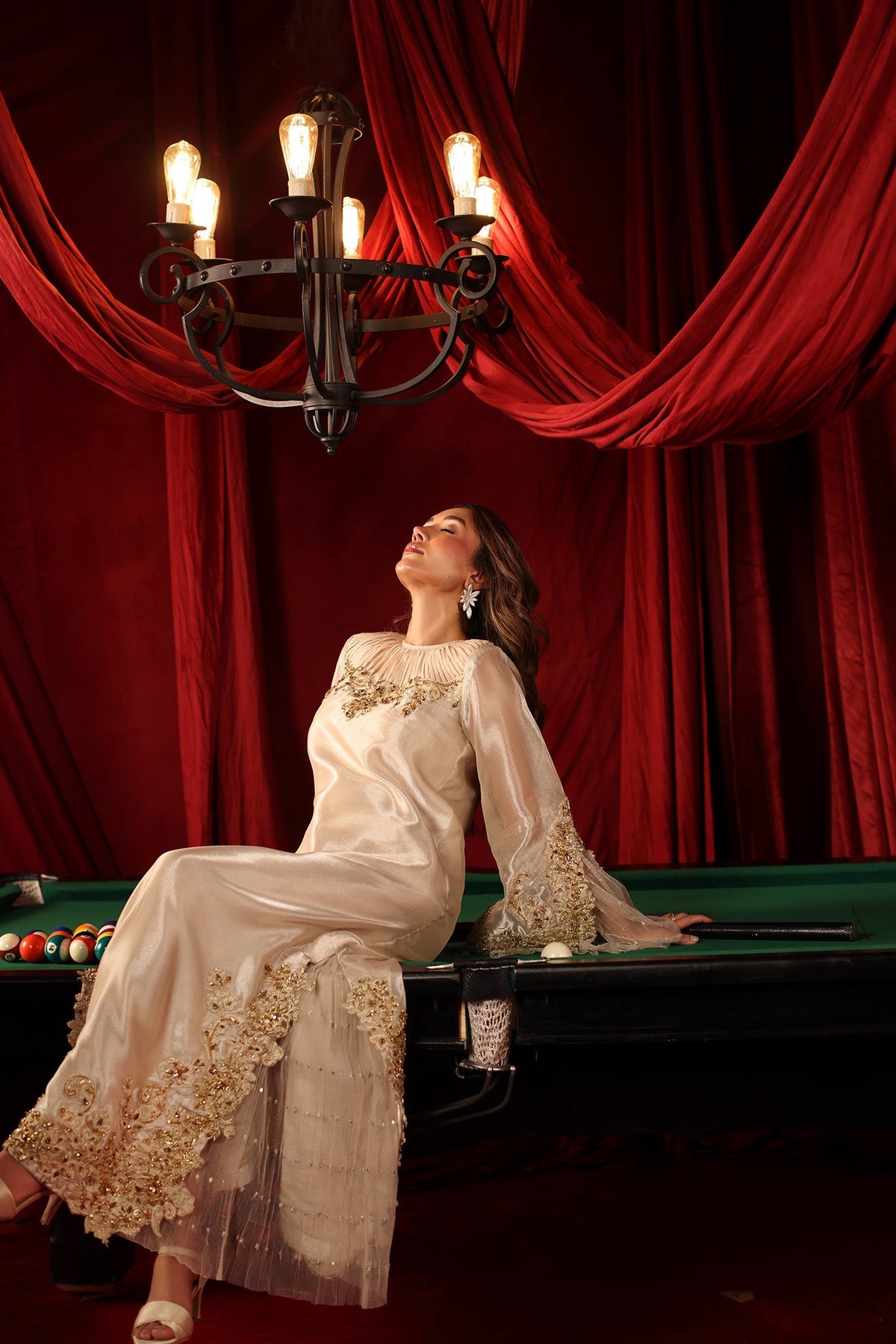 Musferah Saad | The Elite Club | Princess Isla - Formal Dress - available at Maria Faisal in UK and USA.