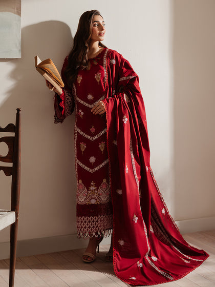 Parishay | Mira Winter |  DU-08 - Designer Dress with Intricate embroidery and embellishments. Shop elegent wedding dress at Maria Faisal.