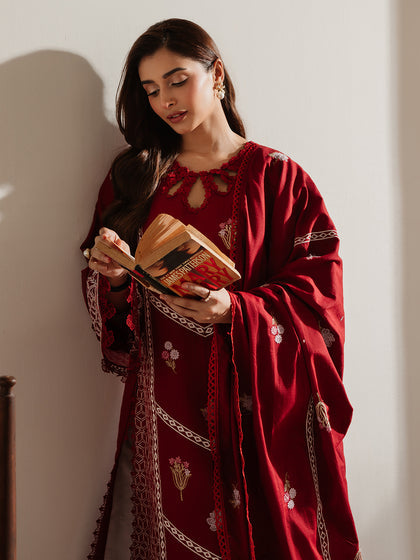 Parishay | Mira Winter |  DU-08 - Designer Dress with Intricate embroidery and embellishments. Shop elegent wedding dress at Maria Faisal.