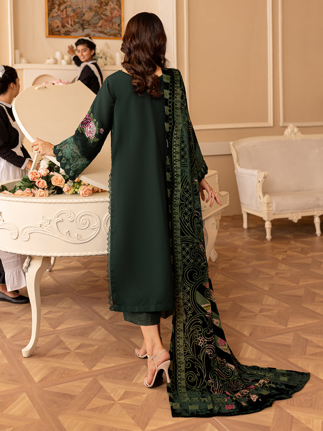 Parishay | Panache Winter | PN-03 - Designer Dress with Intricate embroidery and embellishments. Shop elegent wedding dress at Maria Faisal.