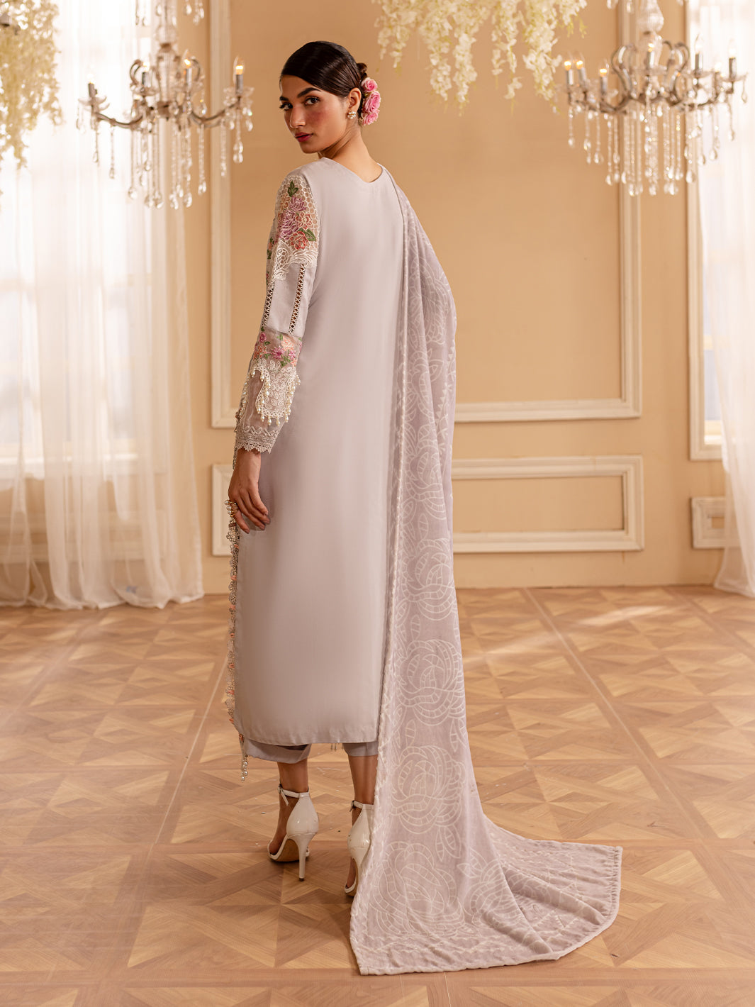 Parishay | Panache Winter | PN-05 - Designer Dress with Intricate embroidery and embellishments. Shop elegent wedding dress at Maria Faisal.