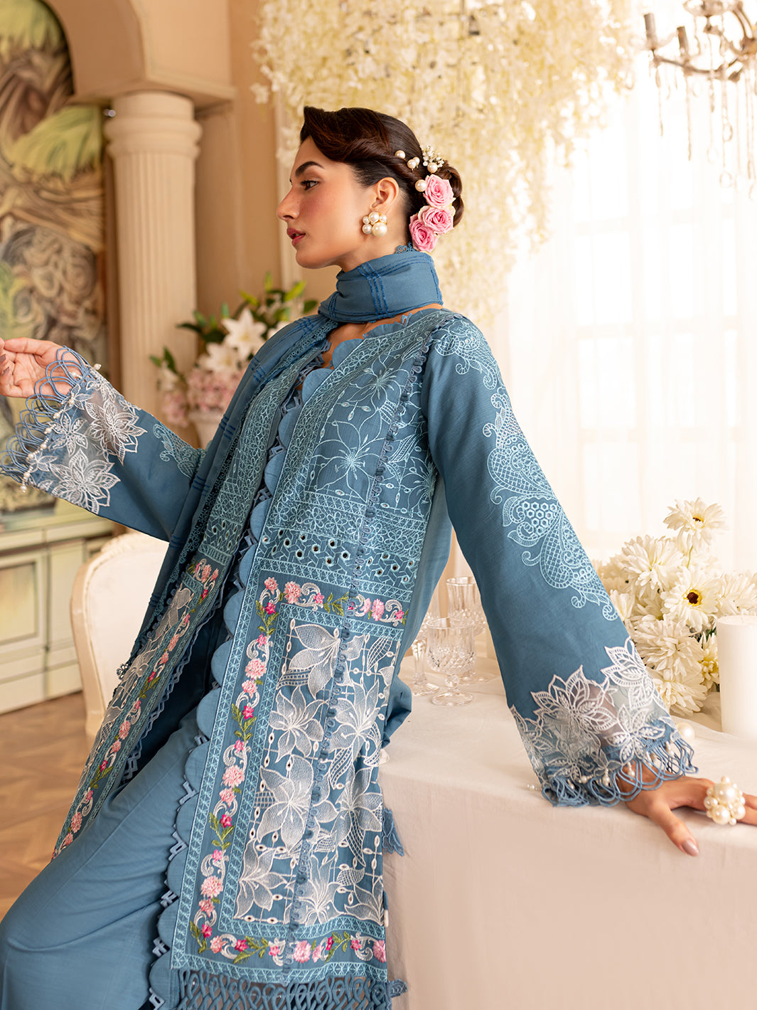 Parishay | Panache Winter | PN-08 - Designer Dress with Intricate embroidery and embellishments. Shop elegent wedding dress at Maria Faisal.