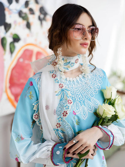 Mahnur | After Hours Luxury Lawn 25 | Pastel Pop by Maria Faisal - Registered Vendor of : Mahnur - type : Ladies Clothes - 100% original wedding dresses
