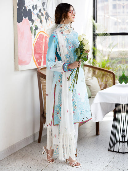 Mahnur | After Hours Luxury Lawn 25 | Pastel Pop by Maria Faisal - Registered Vendor of : Mahnur - type : Ladies Clothes - 100% original wedding dresses