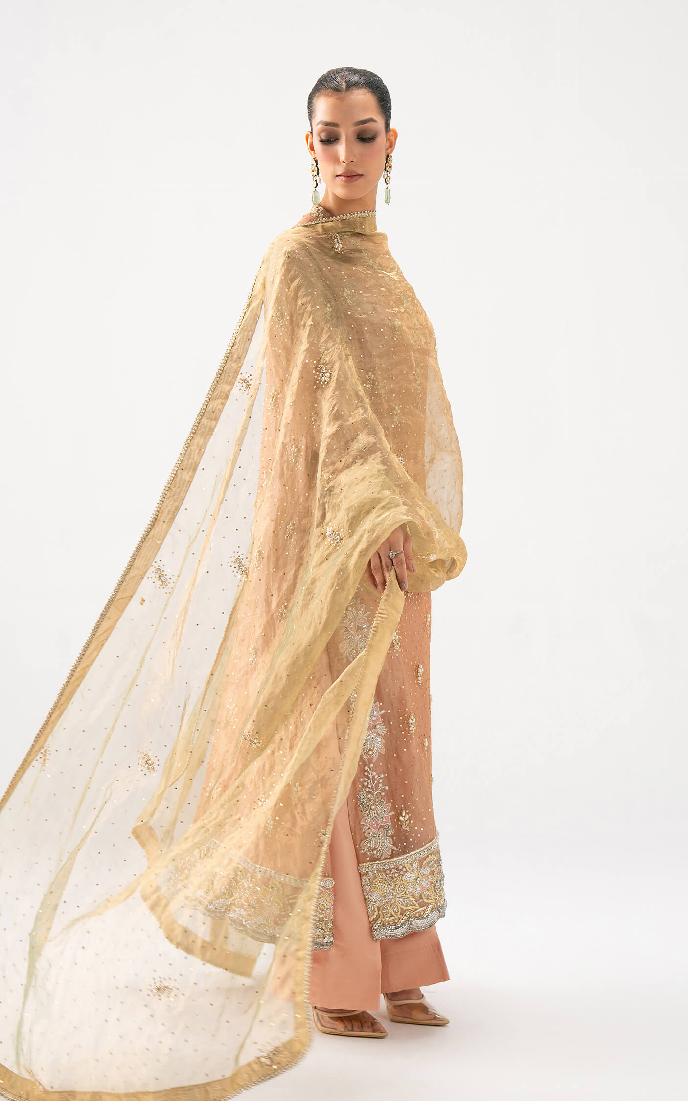 Asifa and Nabeel | Lyle Luxury Formals 25 | Peach Aura - Ladies Clothes - Maria Faisal