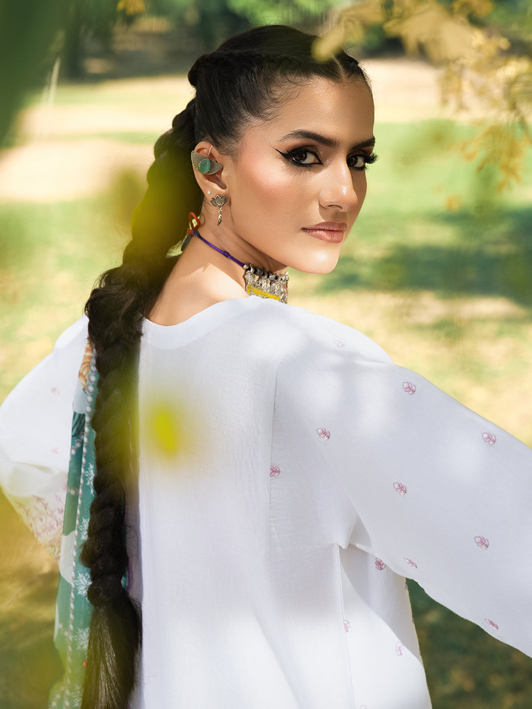 Hemstitch | The Garden Lawn | Pearl Petal - Ladies Clothes - Maria Faisal