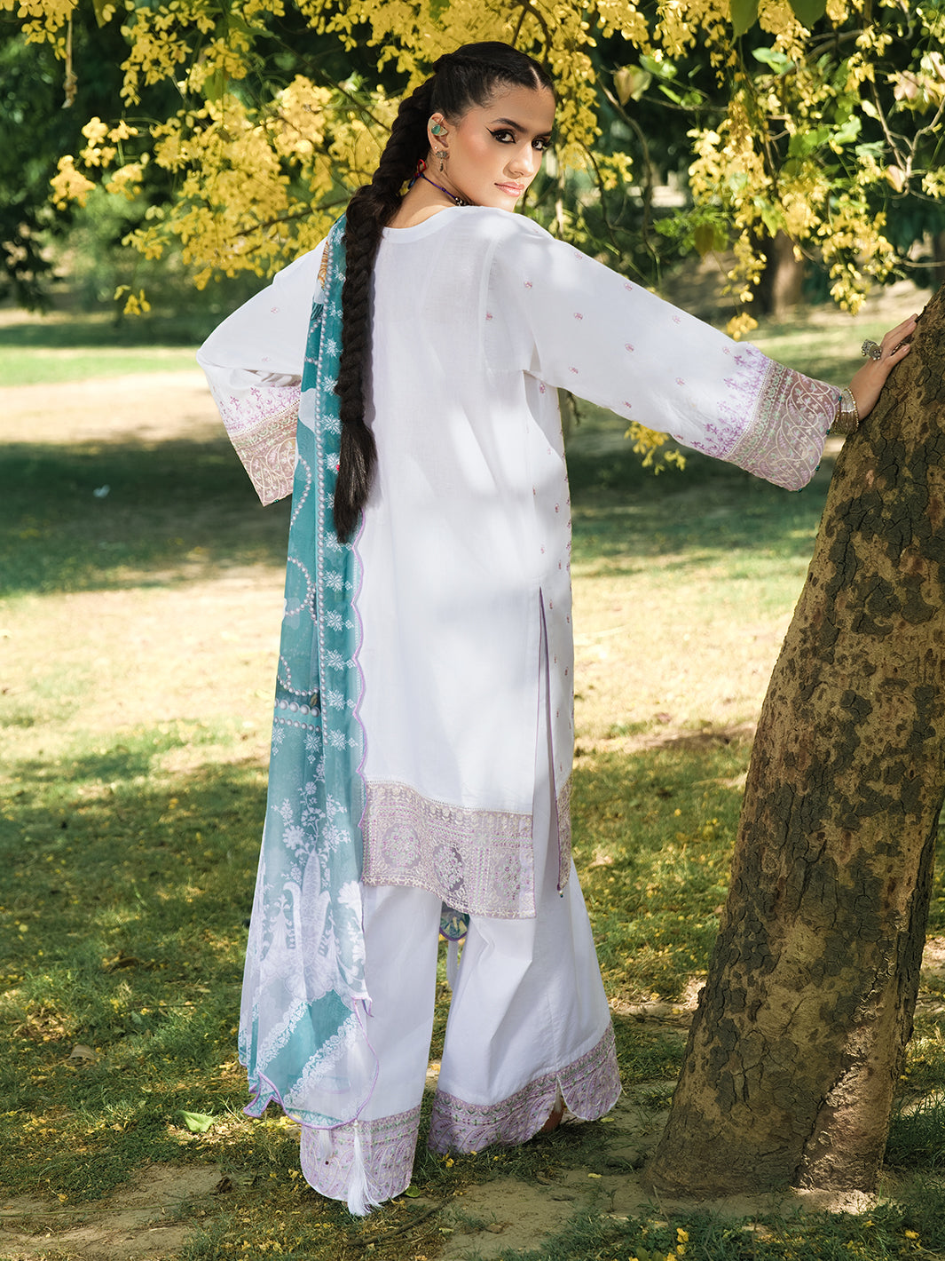 Hemstitch | The Garden Lawn | Pearl Petal - Ladies Clothes - Maria Faisal