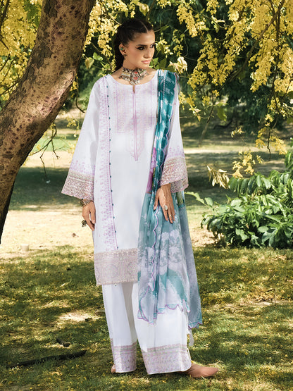 Hemstitch | The Garden Lawn | Pearl Petal - Ladies Clothes - Maria Faisal