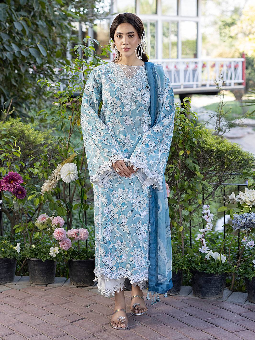 Izel | Oh Spring Lawn 25 | PEARL by Maria Faisal - Registered Vendor of : Izel - type : Ladies Clothes - 100% original wedding dresses