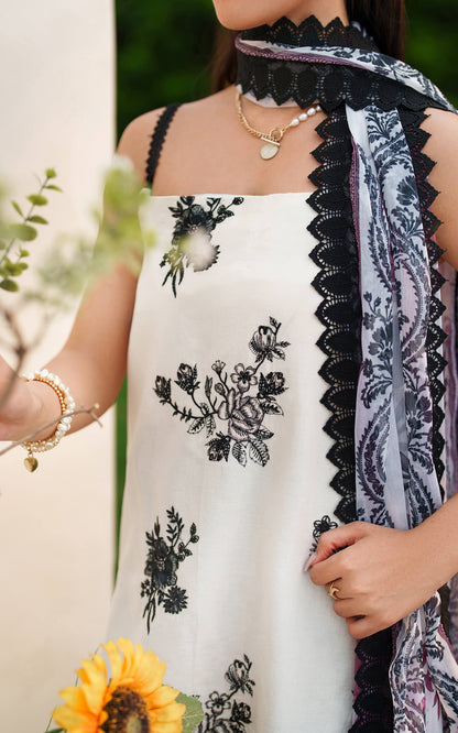 Asifa and Nabeel | Eden Cambric 25 | Pearl Whisper ECU25-04 - Ladies Clothes - Maria Faisal