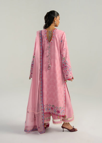 Hussain Rehar | Zan SS26 | Pembe - Luxury Dress - available at Maria Faisal in UK and USA.