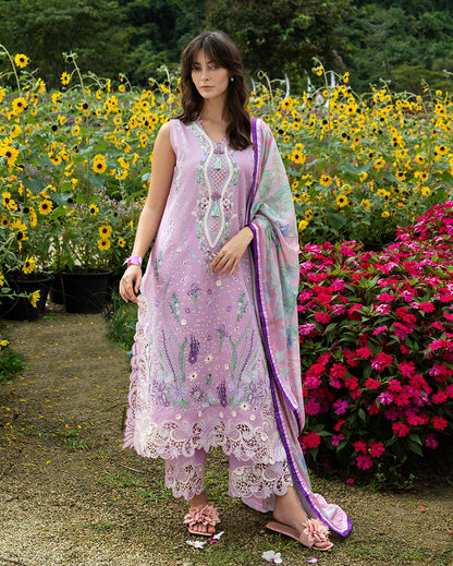 Mushq | Hemline the Secret Garden | Peony Glow - Luxury Dress - available at Maria Faisal in UK and USA.