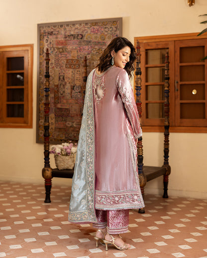 Mushq | Sunehri Lama Silk | Periwesh - Formal Dress - available at Maria Faisal in UK and USA.