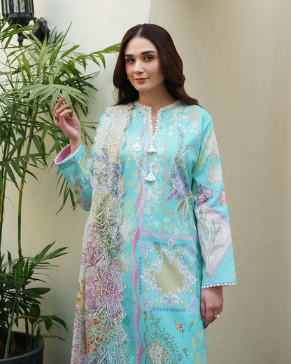 Roheenaz | Whispered Florals | Petal Hush - Casual Dress - available at Maria Faisal in UK and USA.