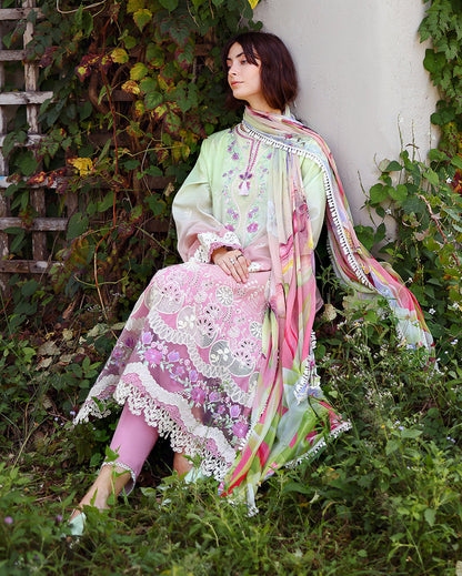 Mushq | Solace Ombre Chikankari | Petal Pull - Luxury Dress - available at Maria Faisal in UK and USA.