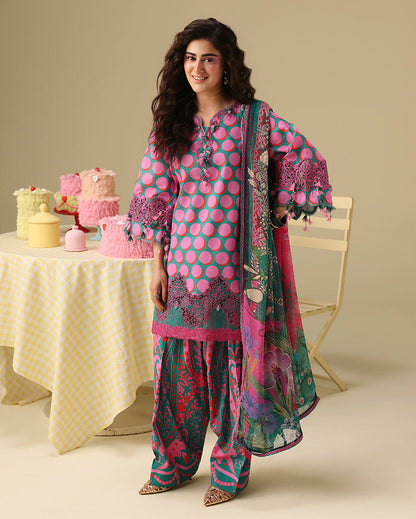 Mushq | Soleil Prints | Petal Sonata - Luxury Dress - available at Maria Faisal in UK and USA.