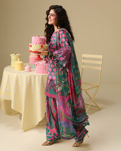 Mushq | Soleil Prints | Petal Sonata - Luxury Dress - available at Maria Faisal in UK and USA.