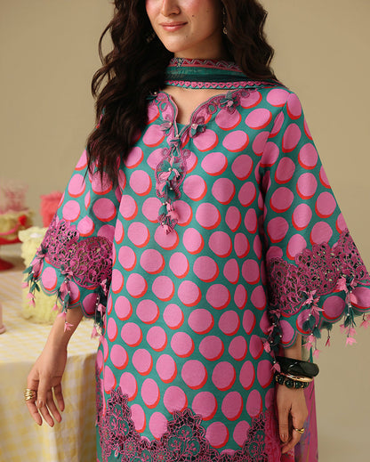 Mushq | Soleil Prints | Petal Sonata - Luxury Dress - available at Maria Faisal in UK and USA.
