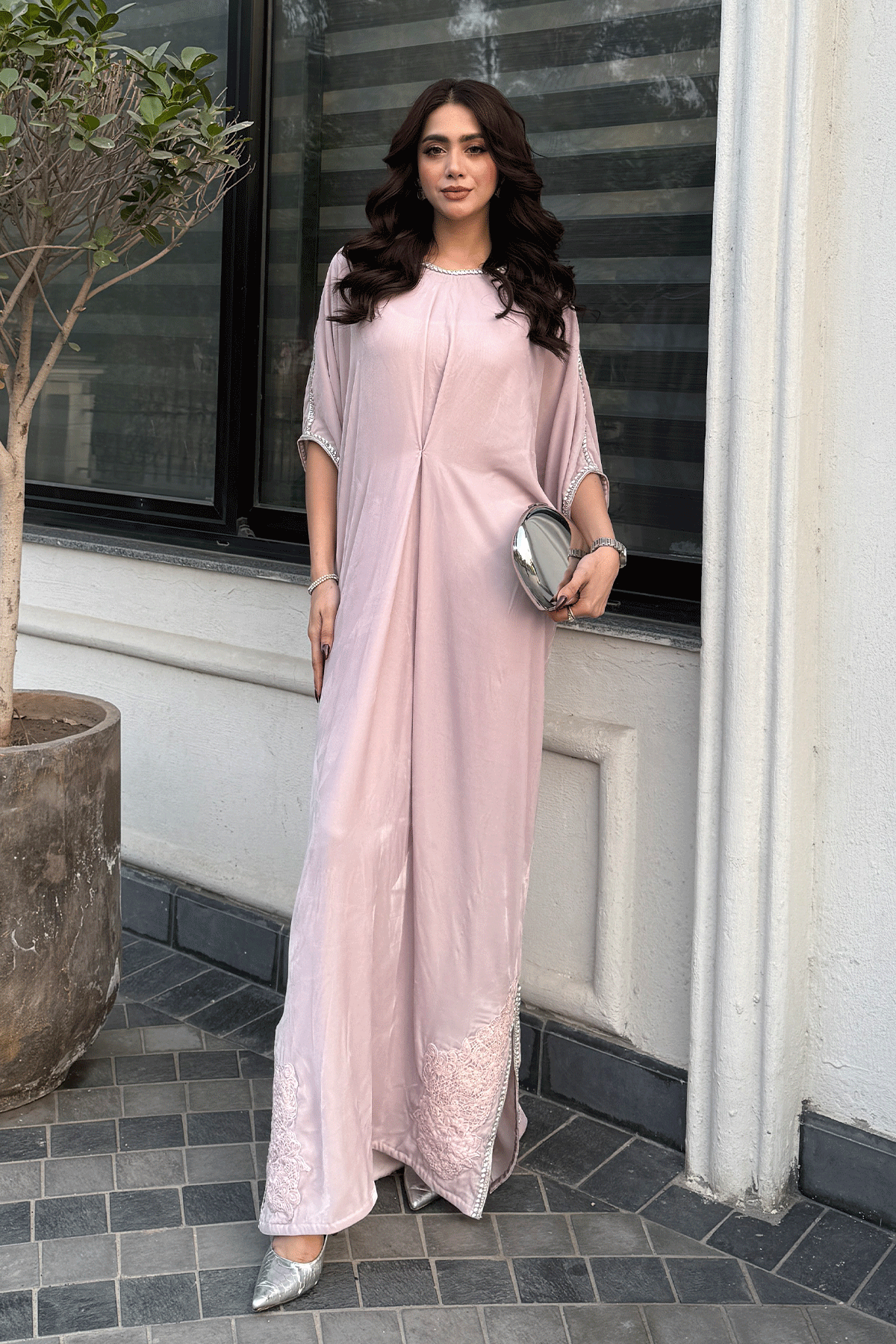 Erum Khan | Velvet Edit | Petal - Formal Dress - available at Maria Faisal in UK and USA.