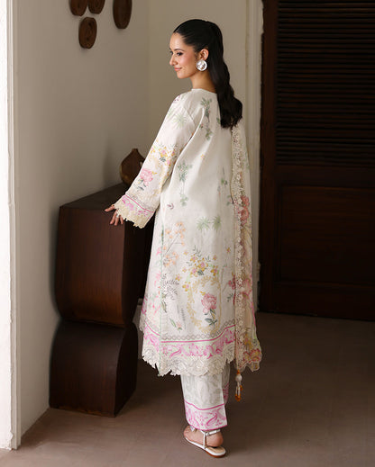 Roheenaz | Sunlit Tales Printed Embroidered Edit | Petalbeam - Luxury Dress - available at Maria Faisal in UK and USA.