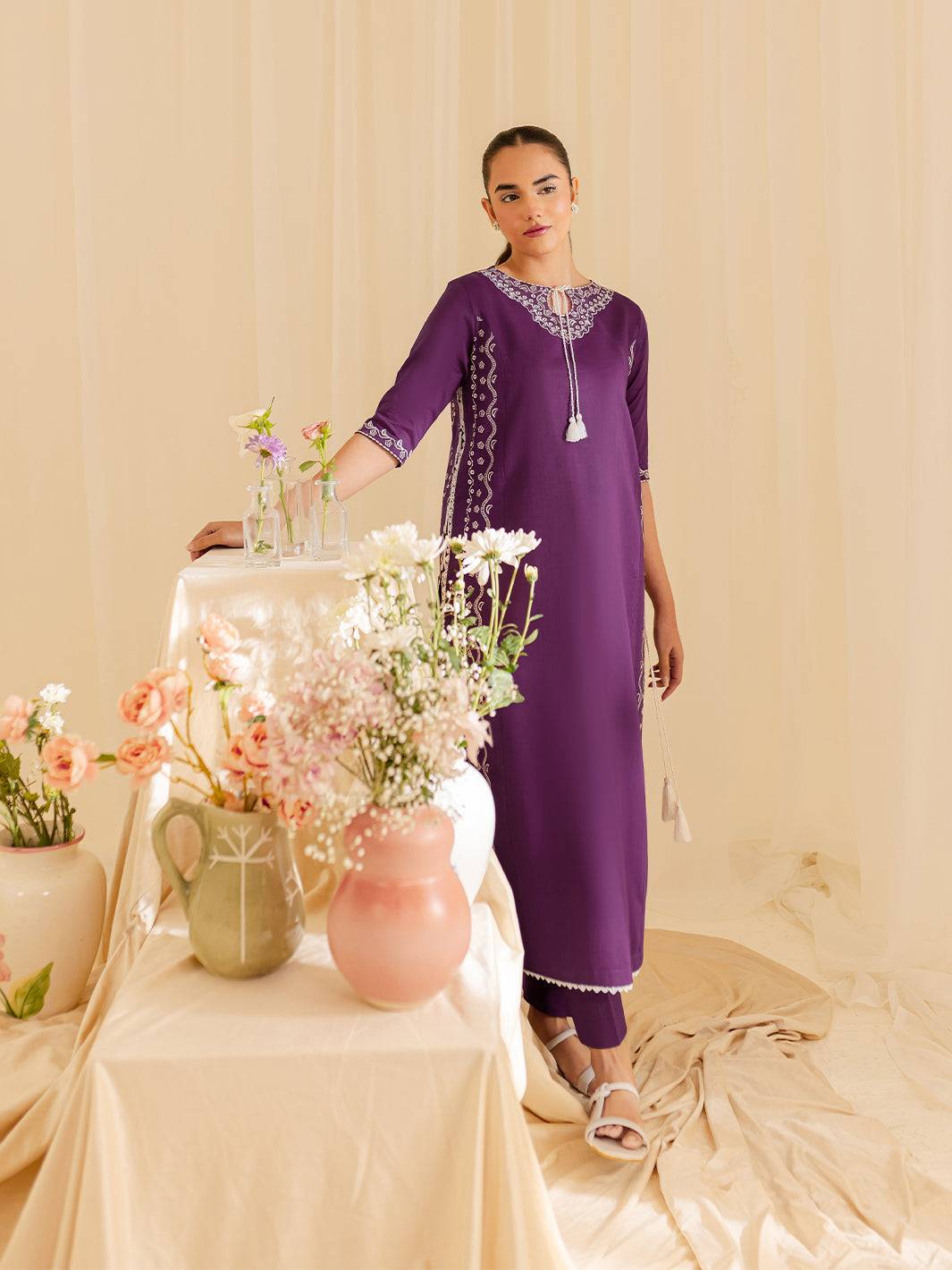 Mahnur | Petal Whispers Lawn Pret | Petalina by Maria Faisal - Registered Vendor of : Mahnur - type : Ladies Clothes - 100% original wedding dresses