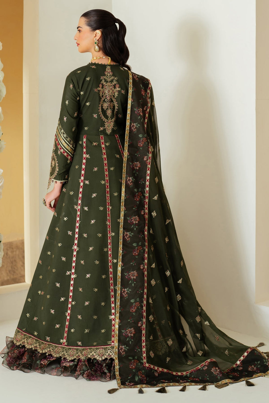 Alizeh | Luxury Raw Silk | AF-RS-03-PINE - Ladies Clothes - Maria Faisal