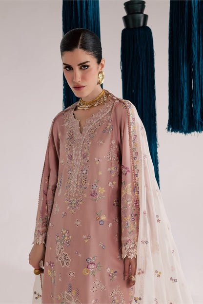 Batik | Festive Eid 26 | Pink Eclipse - Luxury Dress - available at Maria Faisal in UK and USA.