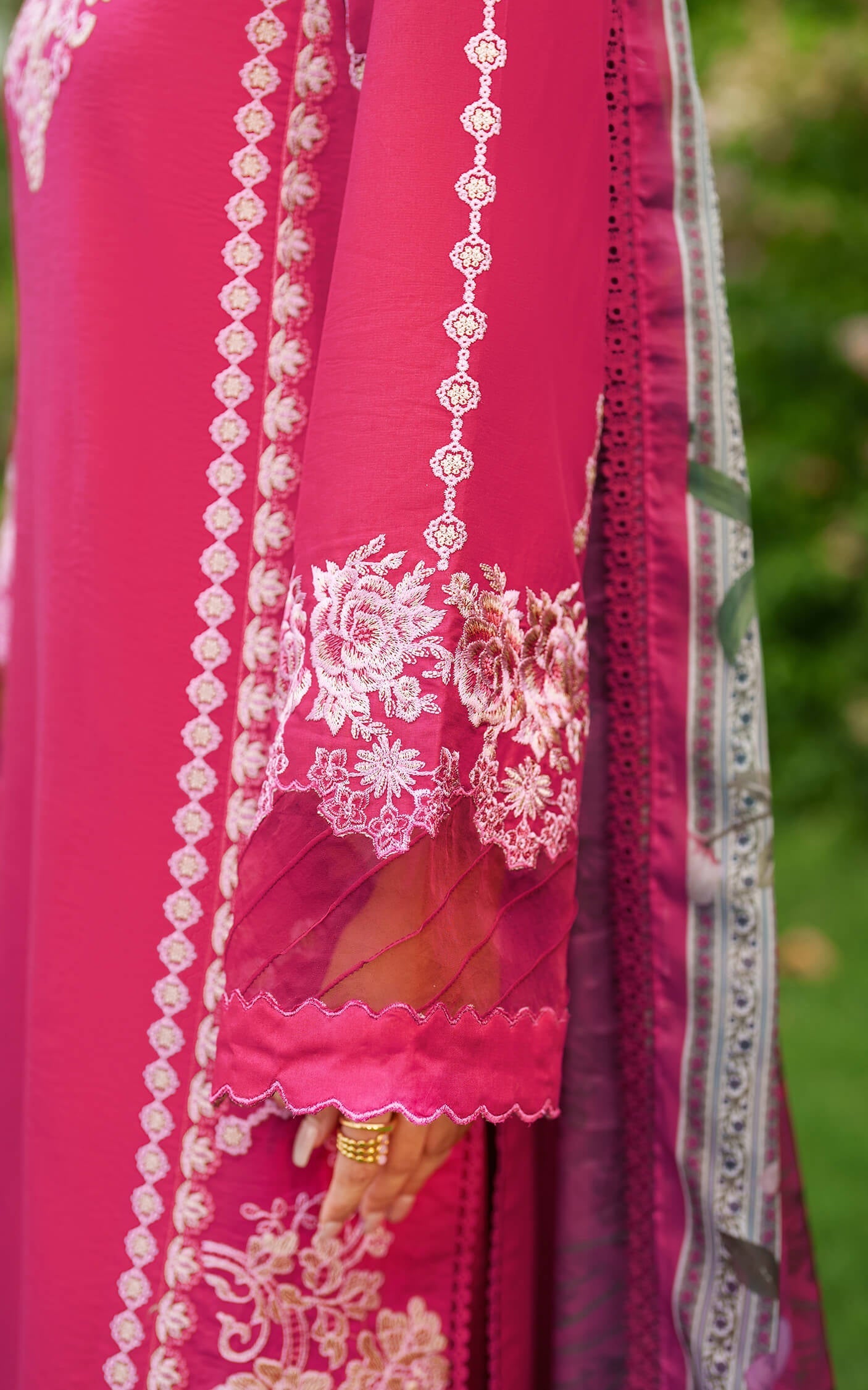 Asifa and Nabeel | Eden Cambric 25 | Pink Reverie ECU25-06 - Ladies Clothes - Maria Faisal