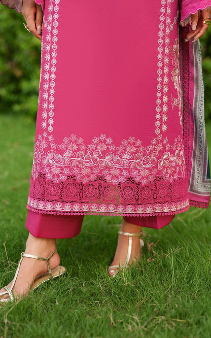 Asifa and Nabeel | Eden Cambric 25 | Pink Reverie ECU25-06 - Ladies Clothes - Maria Faisal