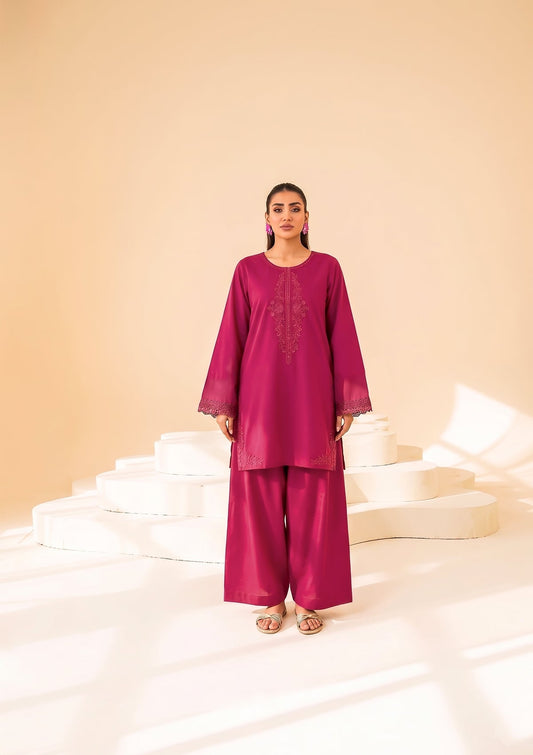 Faiza Faisal | FNF Cords Edit |PINK CARNATION - Casual Dress - available at Maria Faisal in UK and USA.