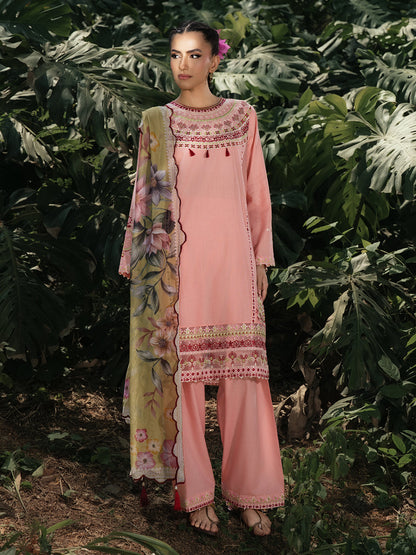 Hemstitch | The Garden Lawn | Pinky Peony - Ladies Clothes - Maria Faisal