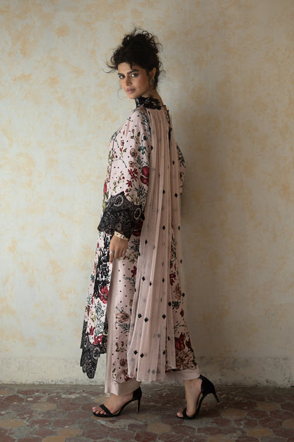 Zainab Chottani | Summer Edition 26 | Powder Serene - Formal Dress - available at Maria Faisal in UK and USA.