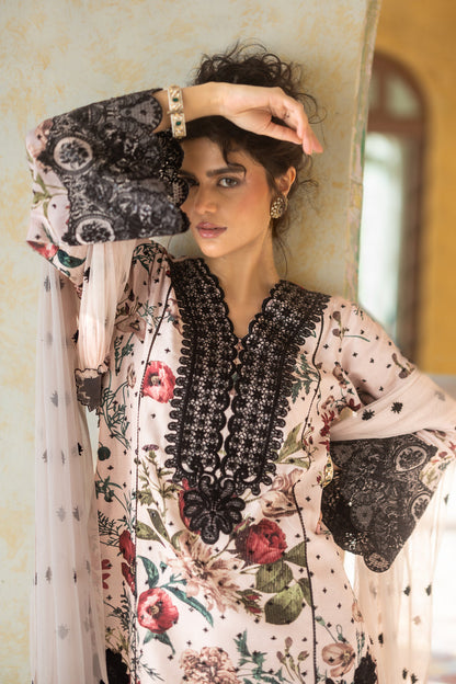 Zainab Chottani | Summer Edition 26 | Powder Serene - Formal Dress - available at Maria Faisal in UK and USA.