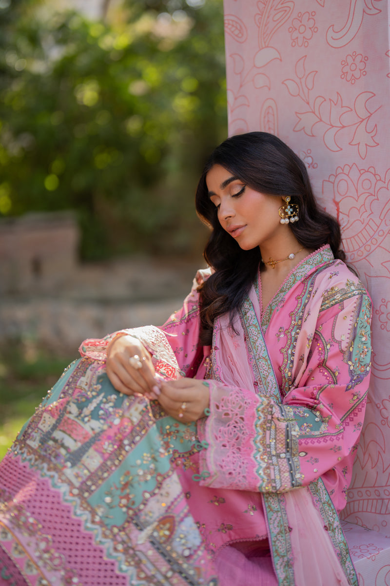 Qalamkar | Luxe Silk |   UA-07 TESSA - Ladies Clothes - Maria Faisal