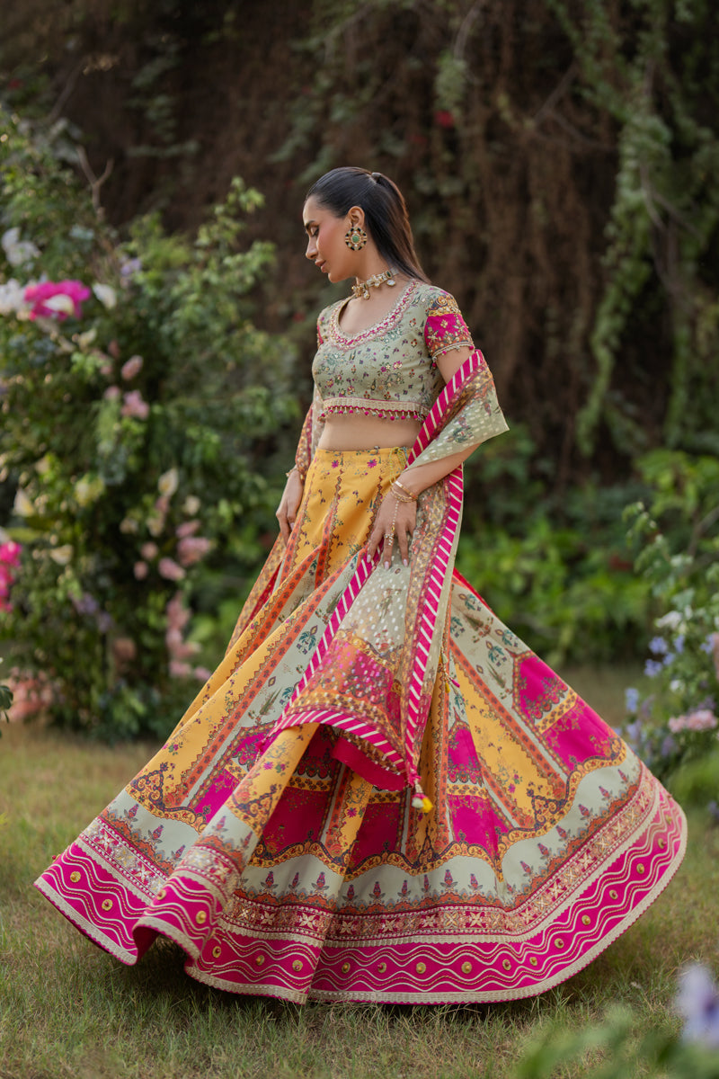 Qalamkar | Luxe Silk |  UA-08 LUNA - Ladies Clothes - Maria Faisal