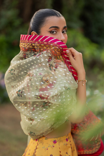 Qalamkar | Luxe Silk |  UA-08 LUNA - Ladies Clothes - Maria Faisal