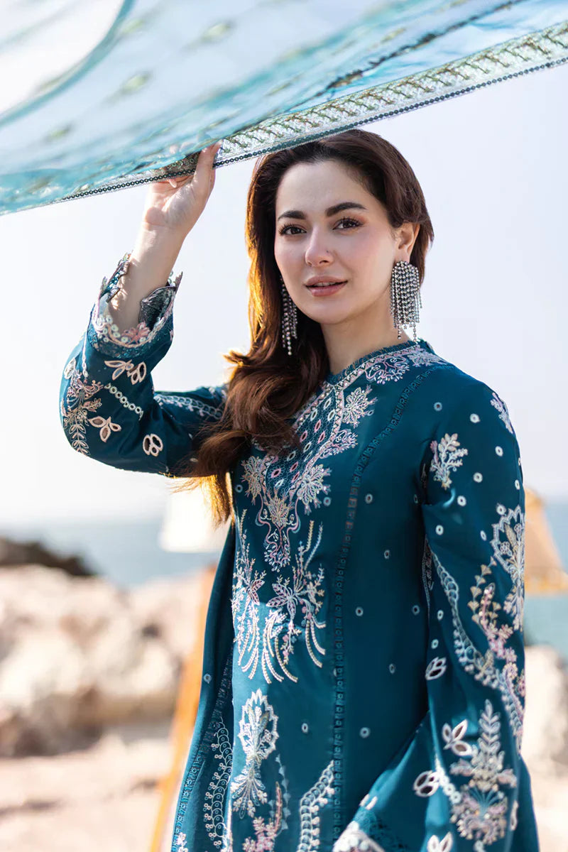 Qalamkar | Sahil Kinare Luxury Lawn | FP-16 KIRA - Ladies Clothes - Maria Faisal