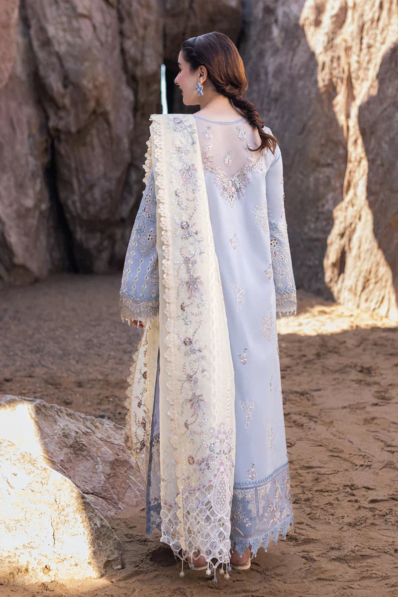 Qalamkar | Sahil Kinare Luxury Lawn | FP-04 FIRUZE - Ladies Clothes - Maria Faisal