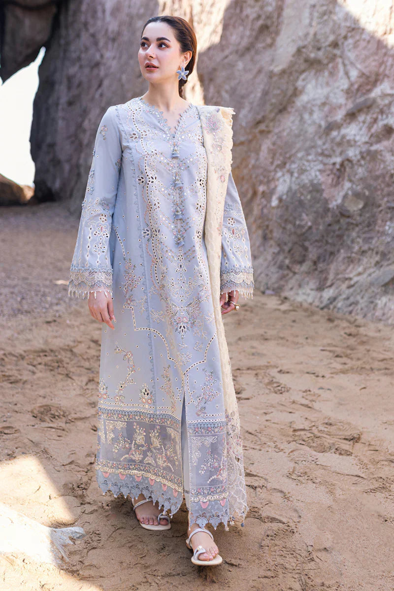 Qalamkar | Sahil Kinare Luxury Lawn | FP-04 FIRUZE - Ladies Clothes - Maria Faisal